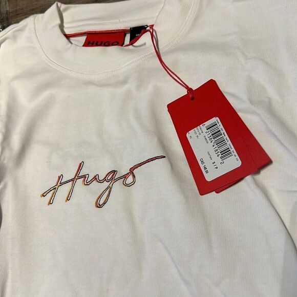 Hugo Boss COTTON-JERSEY T-SHIRT WITH PALM-TREE ARTWORK AND BRANDING - Picture 5 of 6